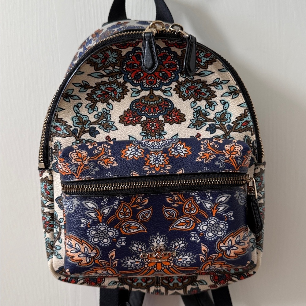 Coach Multicolor Floral Backpack - image 3